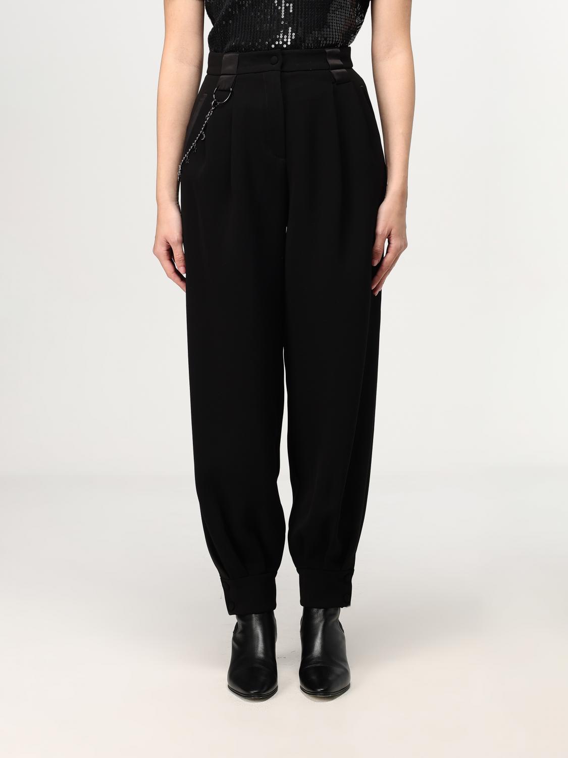 EMPORIO ARMANI PANTS: Pants woman Emporio Armani, Black - Img 1