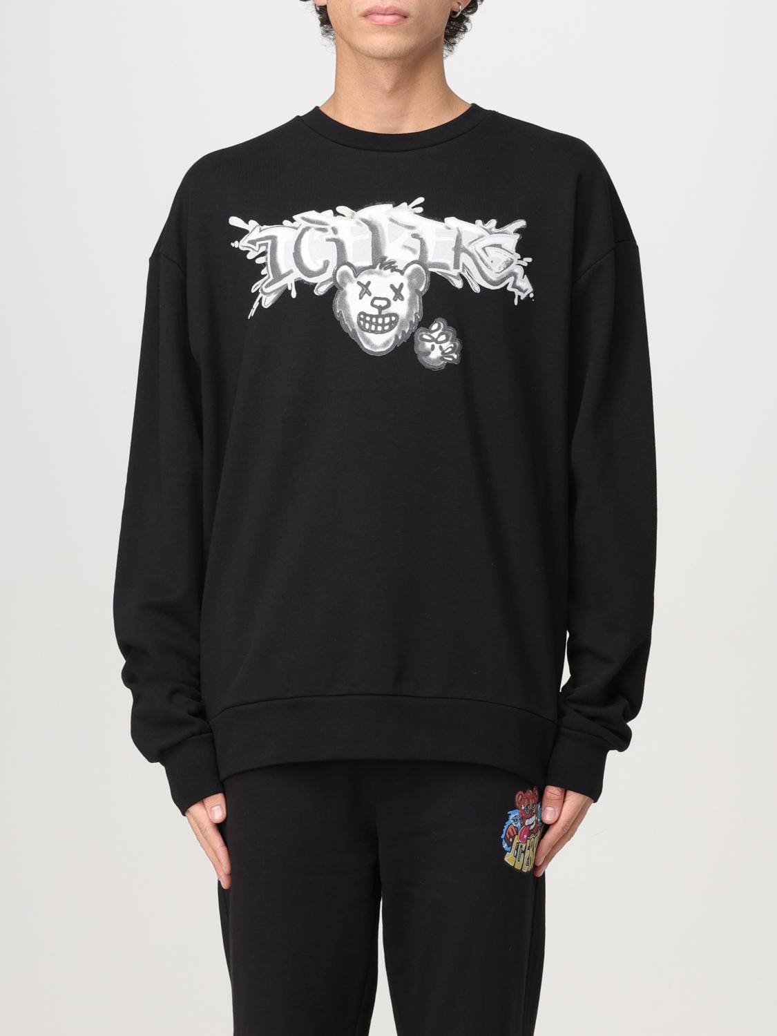 ICEBERG SWEATSHIRT: Sweater men Iceberg, Black - Img 1