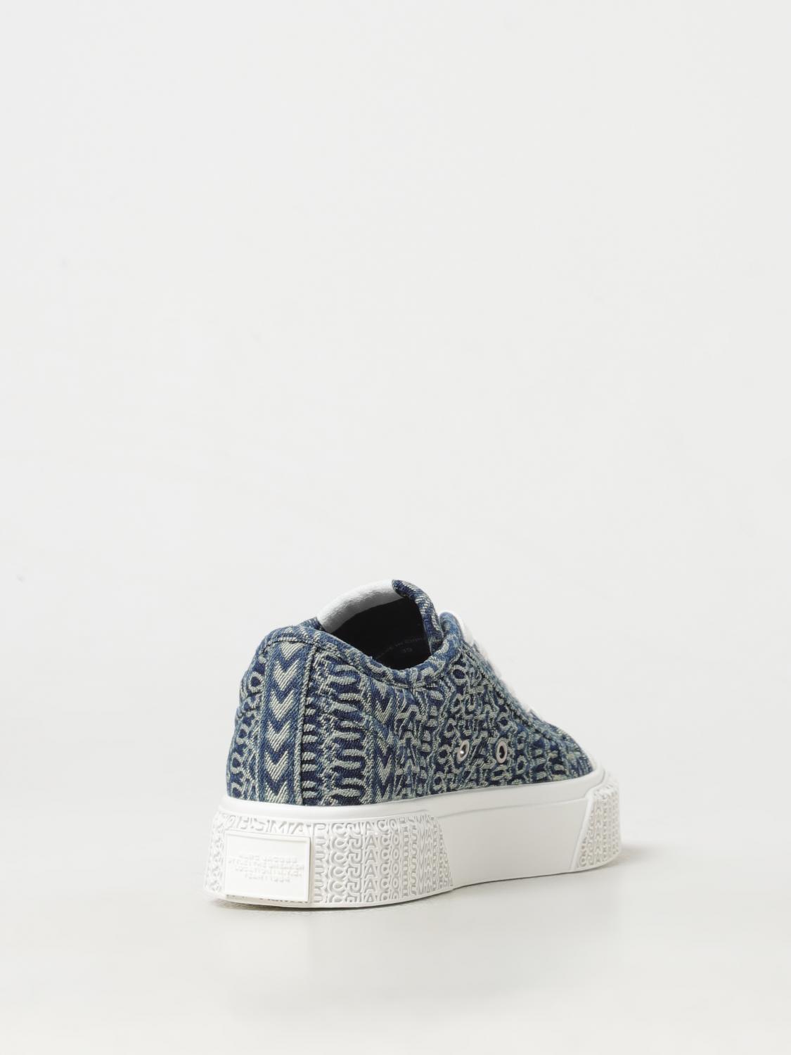 MARC JACOBS SNEAKERS: Sneakers The Denim Monogram Marc Jacobs in denim jacquard , Denim - Img 3