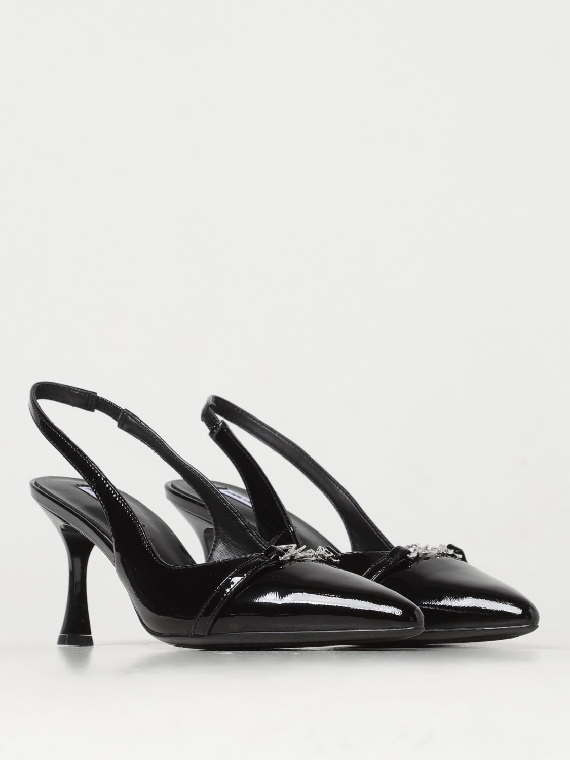 KARL LAGERFELD FLAT SHOES: Flat shoes woman Karl Lagerfeld, Black - Img 2