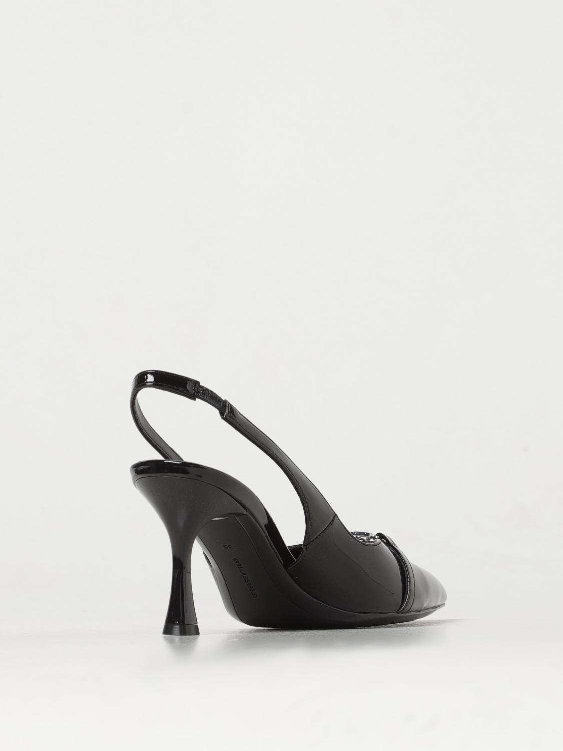 KARL LAGERFELD FLAT SHOES: Flat shoes woman Karl Lagerfeld, Black - Img 3