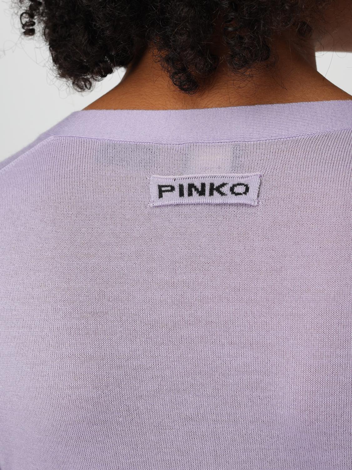 PINKO MAGLIA: Maglia a v Pinko in lana, Viola - Img 3