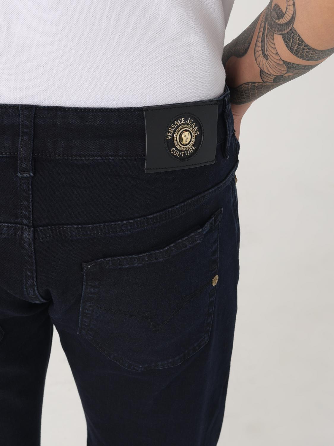 VERSACE JEANS COUTURE JEANS: Jeans hombre Versace Jeans Couture, Azul Marino - Img 3