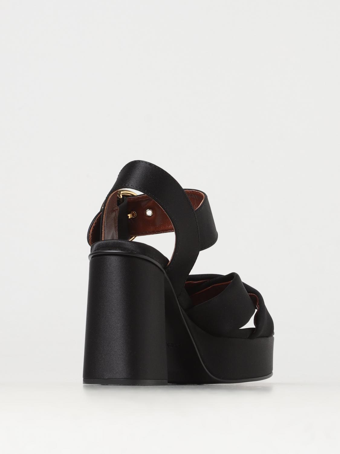 SEE BY CHLOÉ HEELED SANDALS: Wedge shoes woman See by ChloÉ, Black - Img 3