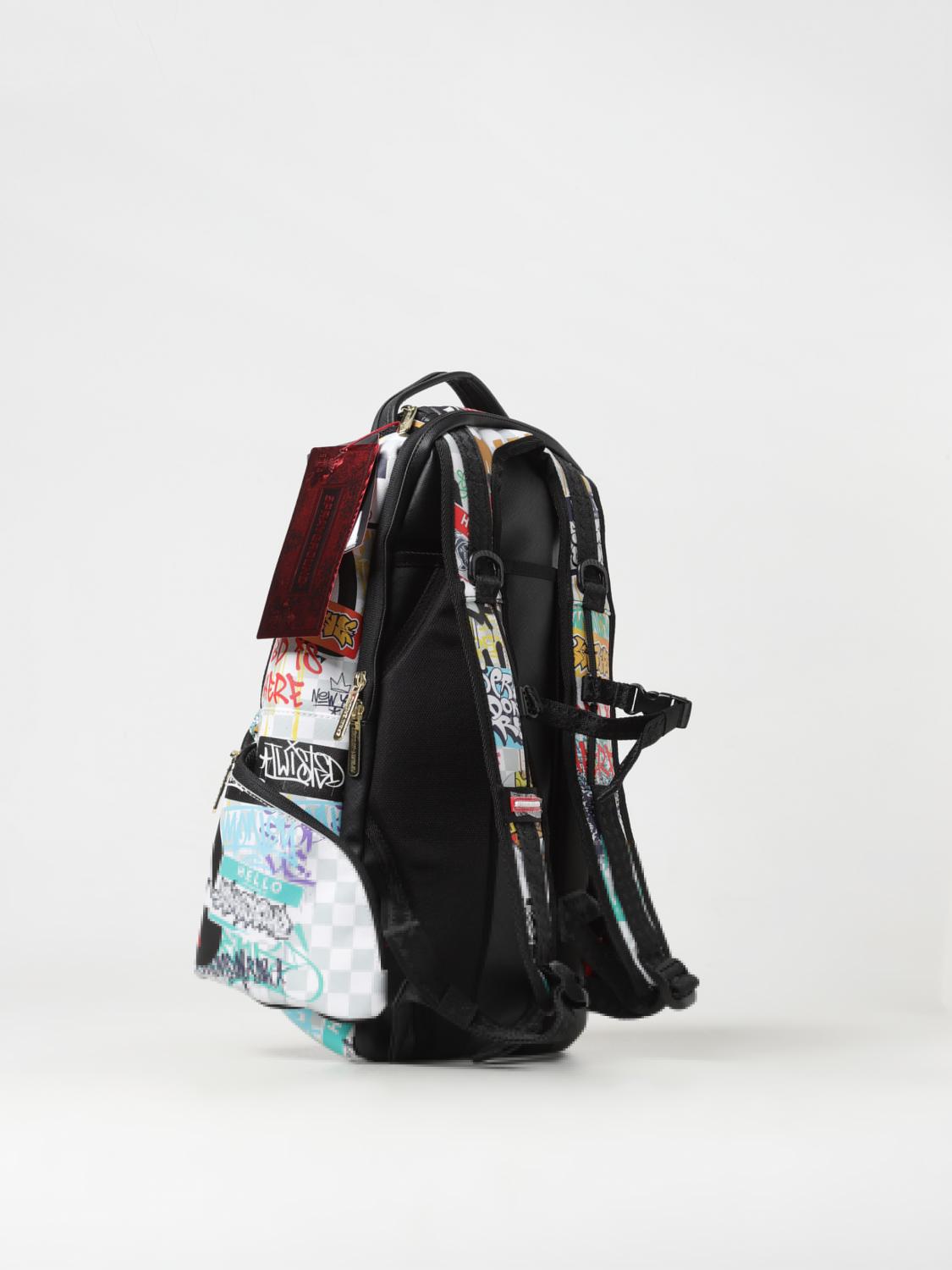 SPRAYGROUND ZAINO: Zaino Sip The Rizz Sharksport Skater Sprayground in cotone spalmato saffiano , Fantasia - Img 2