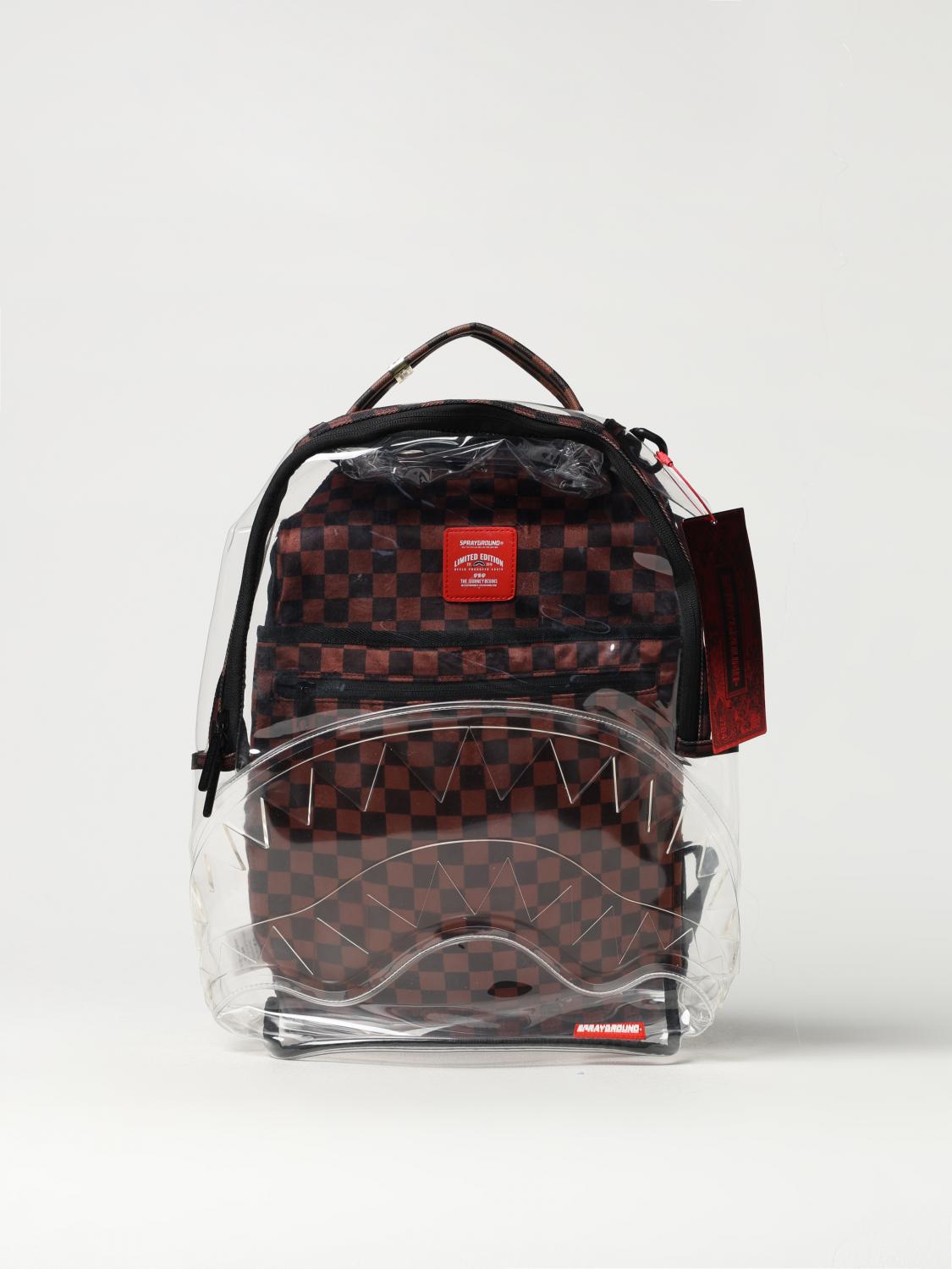 SPRAYGROUND ZAINO: Zaino Sprayground in mesh e pvc trasparente , Fantasia - Img 1