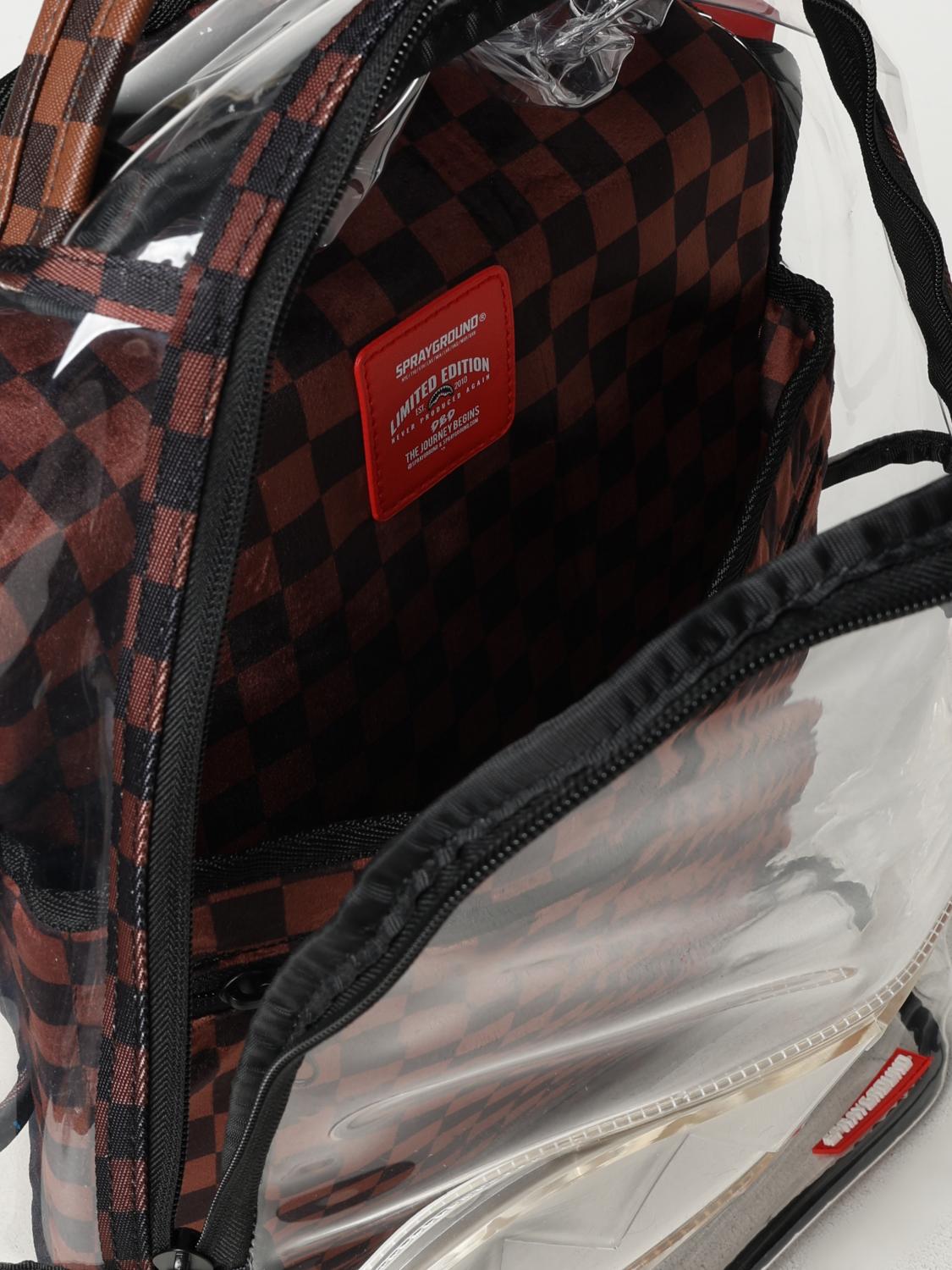 SPRAYGROUND ZAINO: Zaino Sprayground in mesh e pvc trasparente , Fantasia - Img 4