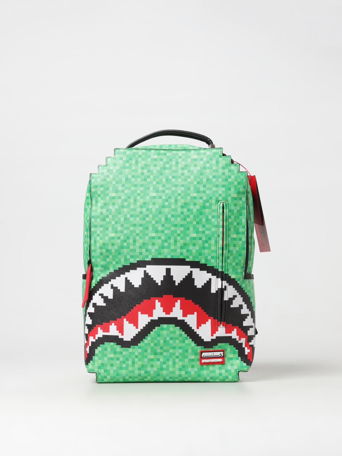 SPRAYGROUND ZAINO: Zaino Pixel Shape Sprayground in cotone spalmato saffiano , Fantasia - Img 1