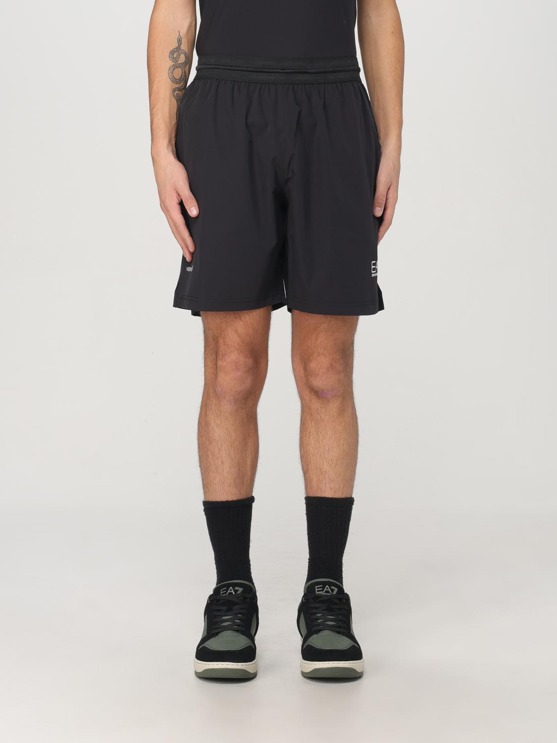 EA7 FORMAL CLOTHES: Ea7 men's t-shirt + shorts set, Black - Img 5