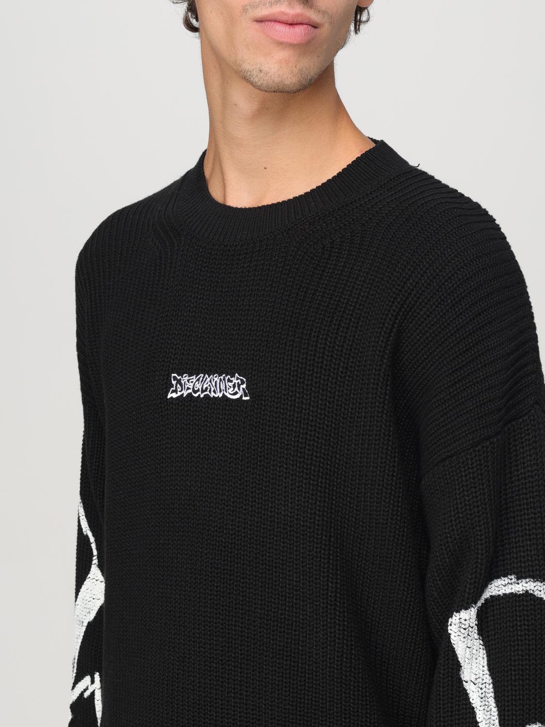 DISCLAIMER SWEATER: Sweater men Disclaimer, Black - Img 3