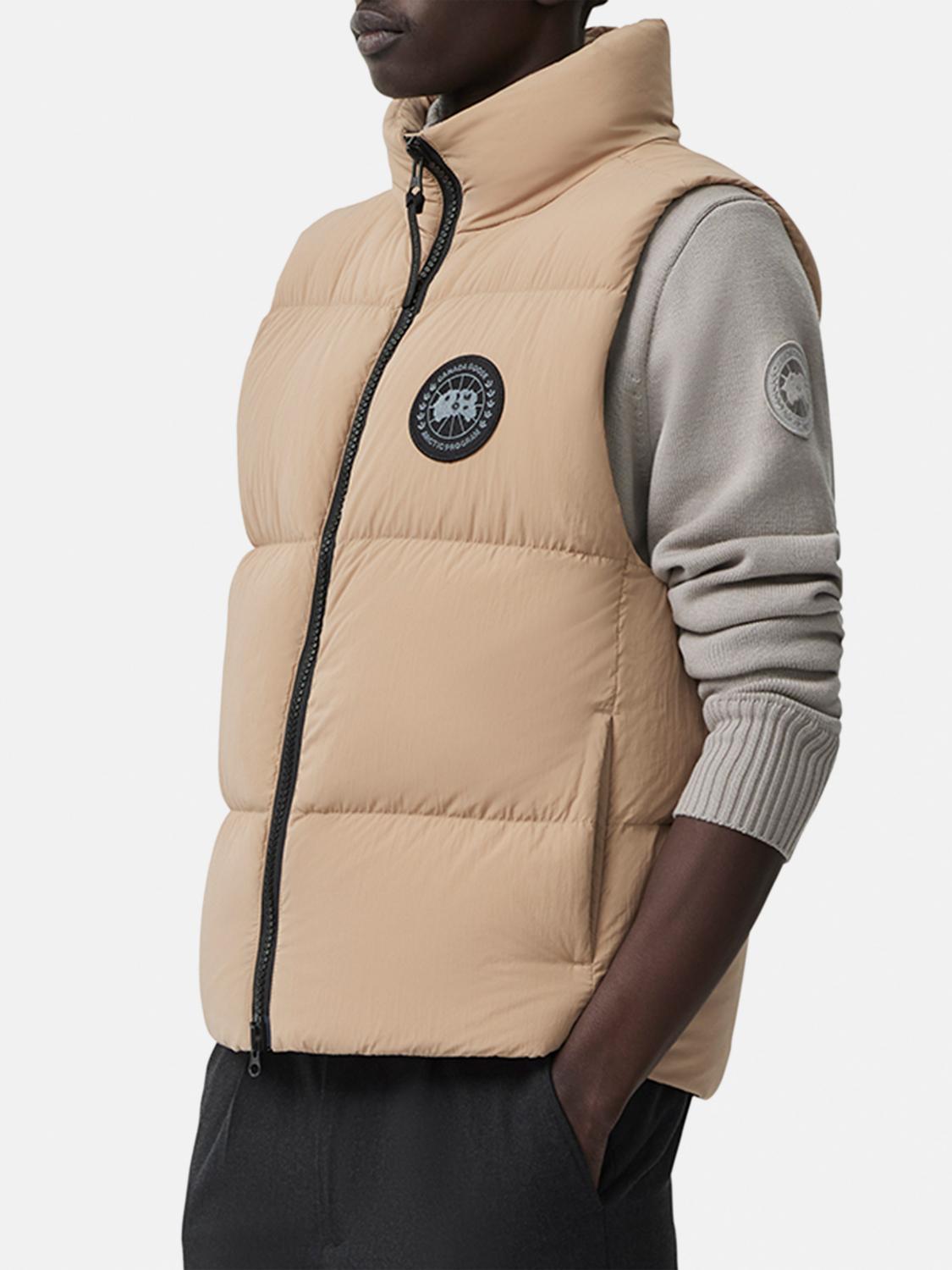 CANADA GOOSE GILET: Gilet Canada Goose in nylon trapuntato, Beige - Img 3