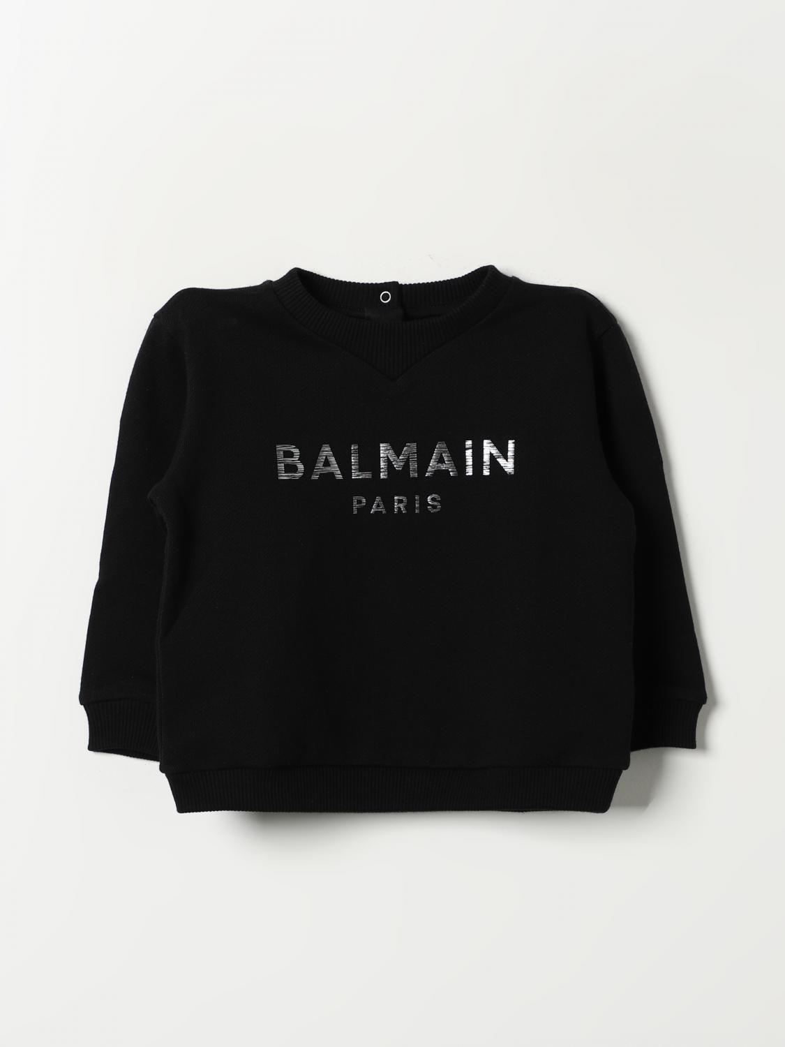 BALMAIN 스웨터: 스웨터 남아 Balmain, 블랙 - Img 1