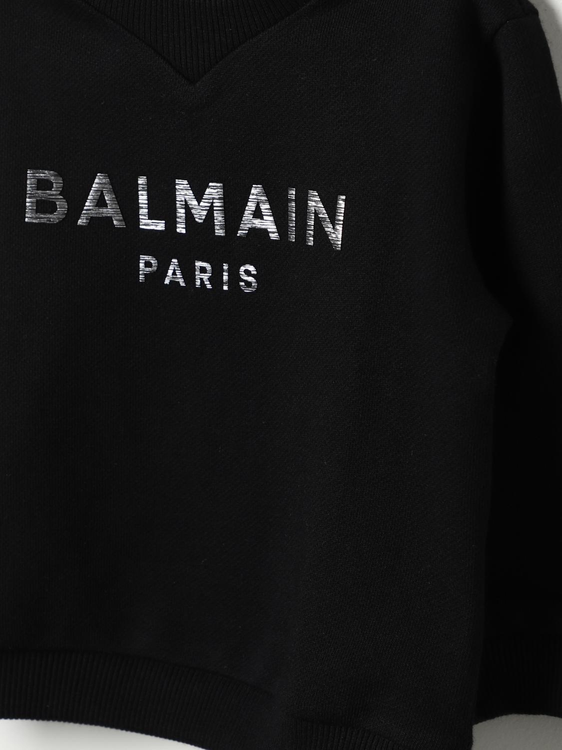 BALMAIN 스웨터: 스웨터 남아 Balmain, 블랙 - Img 3