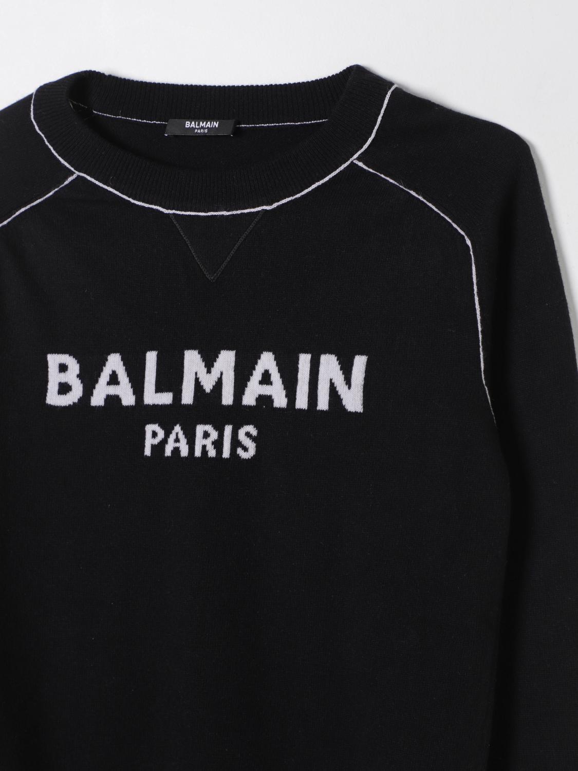 BALMAIN SWEATER: Sweater kids Balmain, Black - Img 3