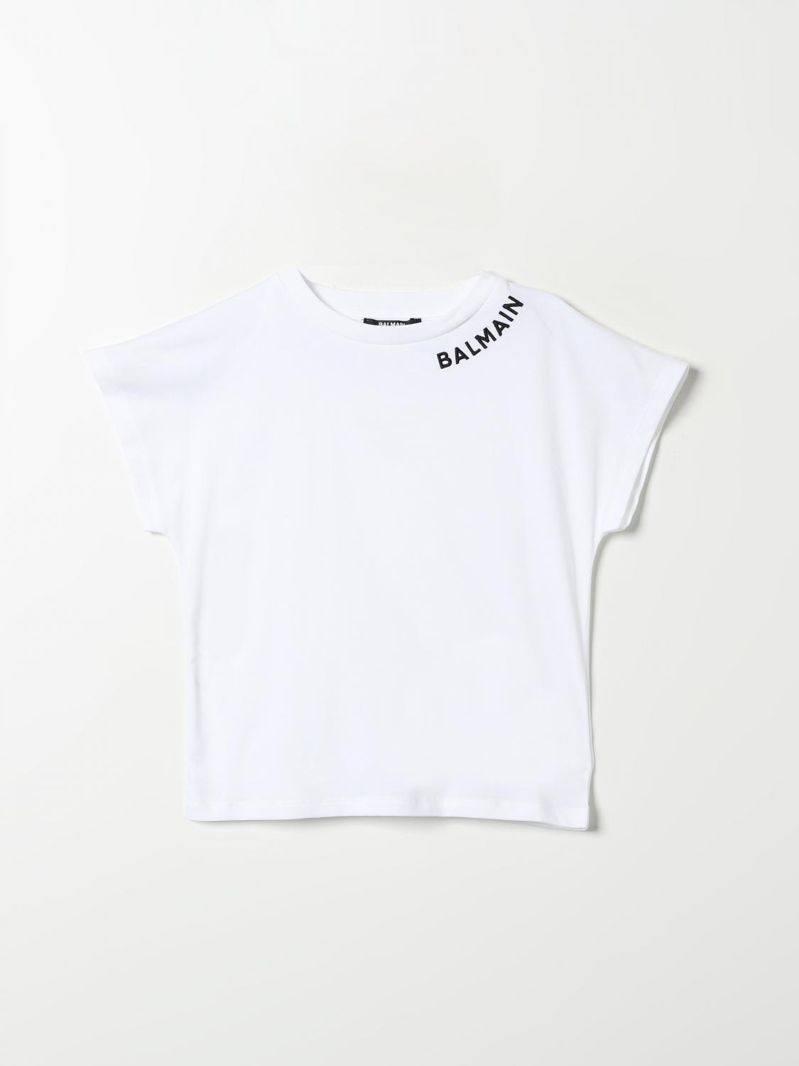 BALMAIN T-SHIRT: T-shirt kids Balmain, White - Img 1