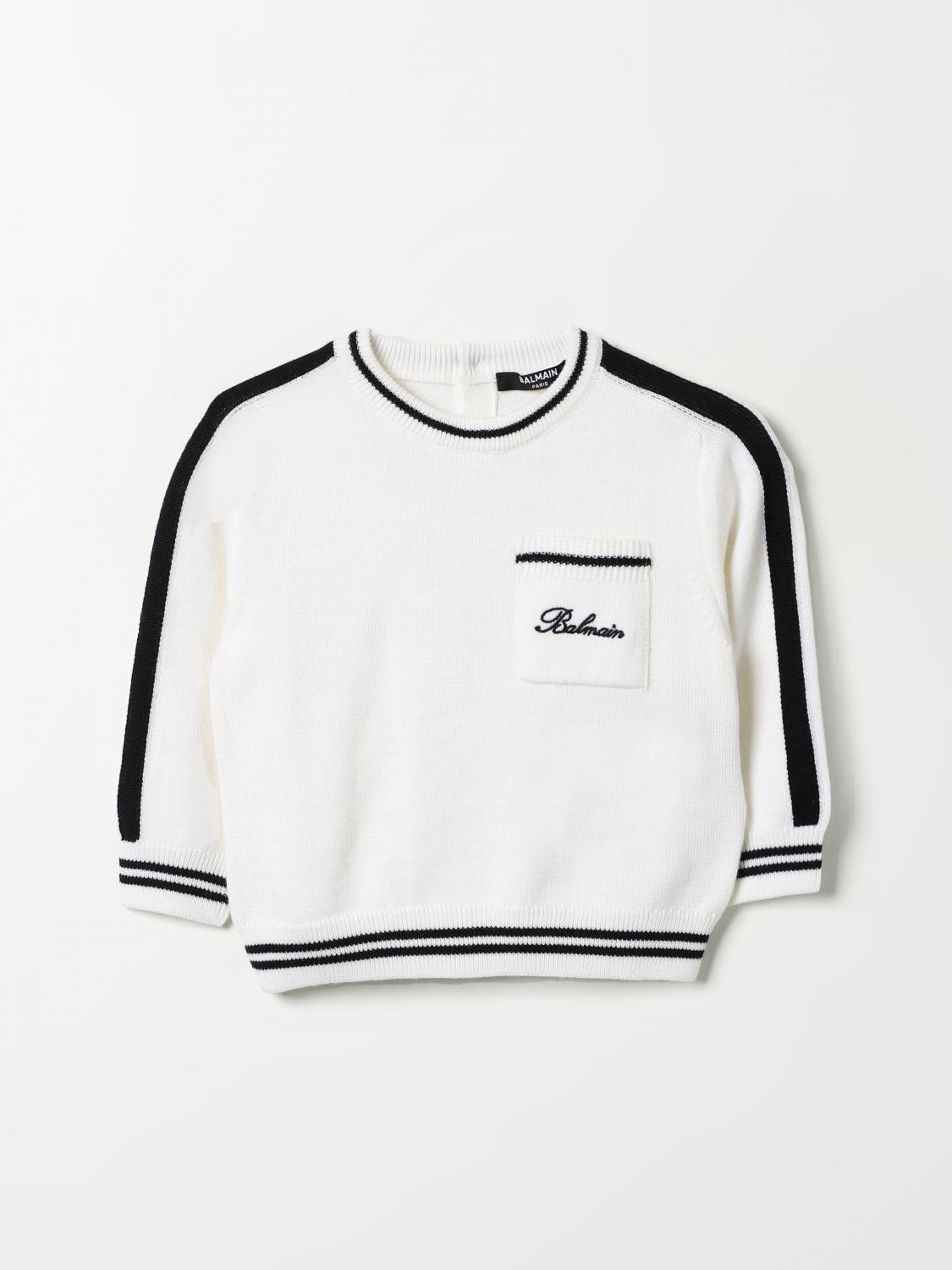 BALMAIN SWEATER: Sweater kids Balmain, Ivory - Img 1