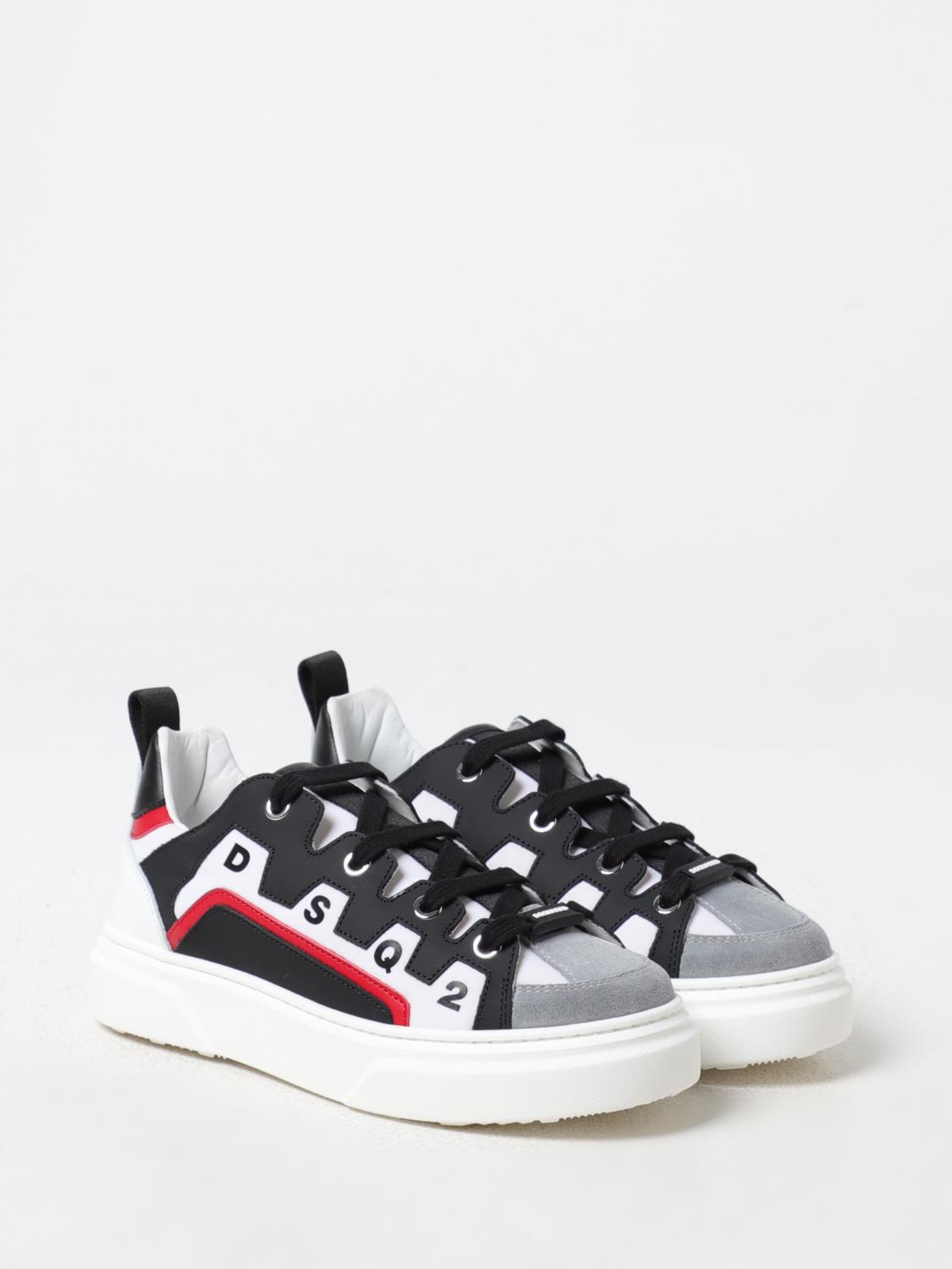 DSQUARED2 BASKETS: Chaussures enfant Dsquared2, Blanc - Img 2