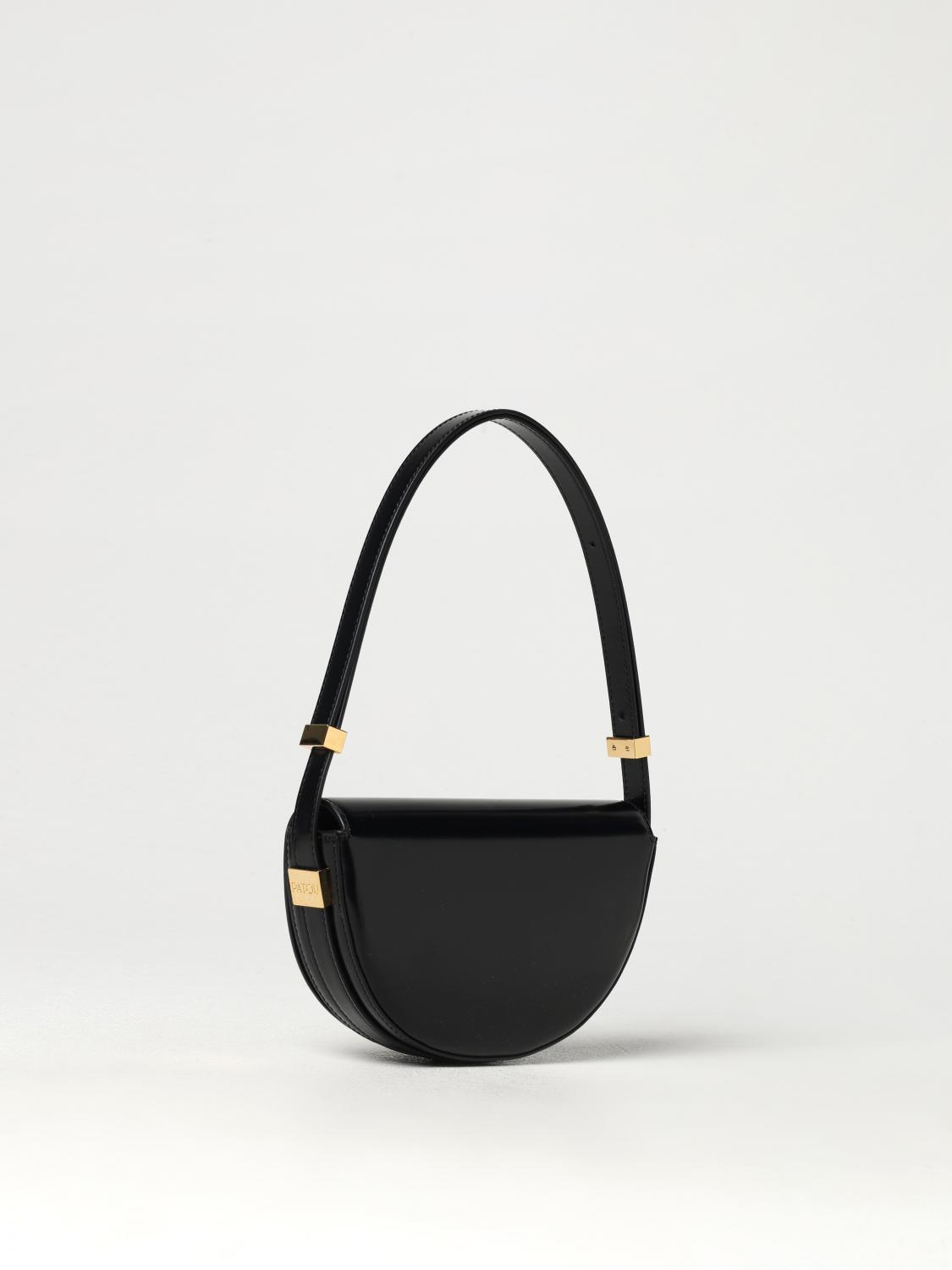 PATOU BORSA A SPALLA: Borsa a spalla donna Patou, Nero - Img 3