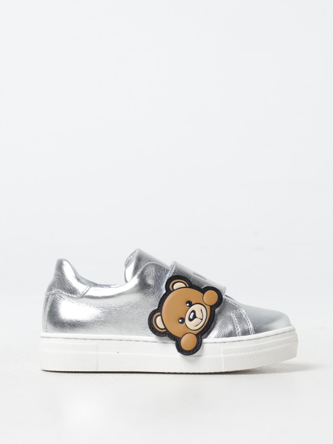 MOSCHINO SHOES: Shoes kids Moschino, Silver - Img 1