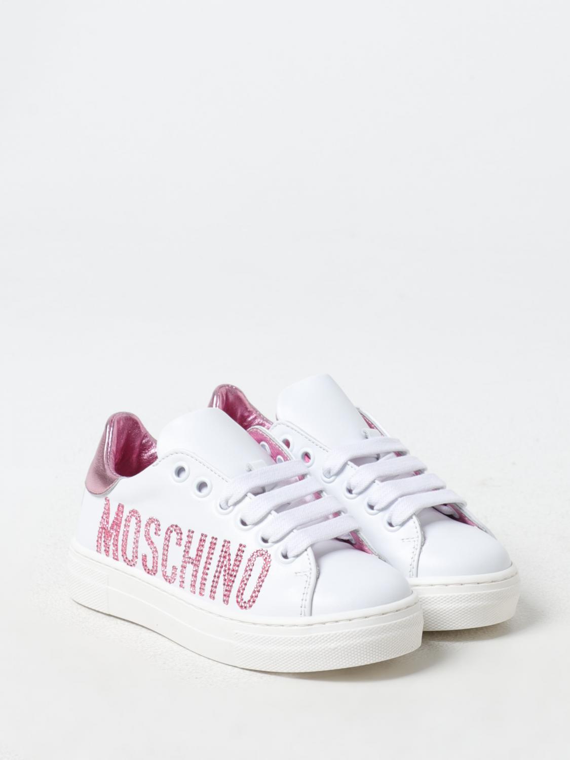 MOSCHINO SHOES: Shoes kids Moschino, White - Img 2