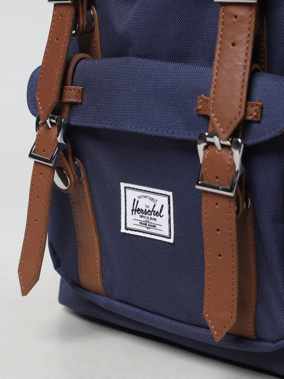 HERSCHEL SUPPLY CO. ZAINO: Zaino Little America Herschel Supply Co. in nylon EcoSystem™, Blue - Img 3