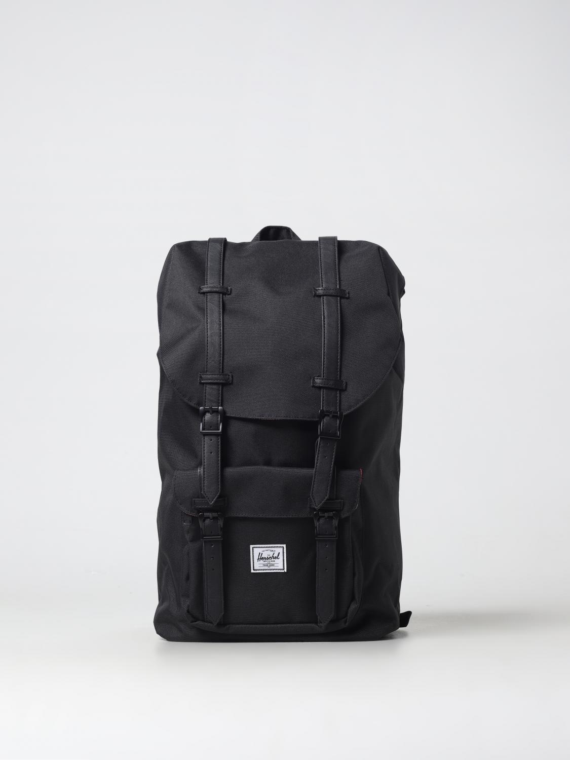 HERSCHEL SUPPLY CO. ZAINO: Zaino Little America Herschel Supply Co. in nylon EcoSystem™, Nero - Img 1