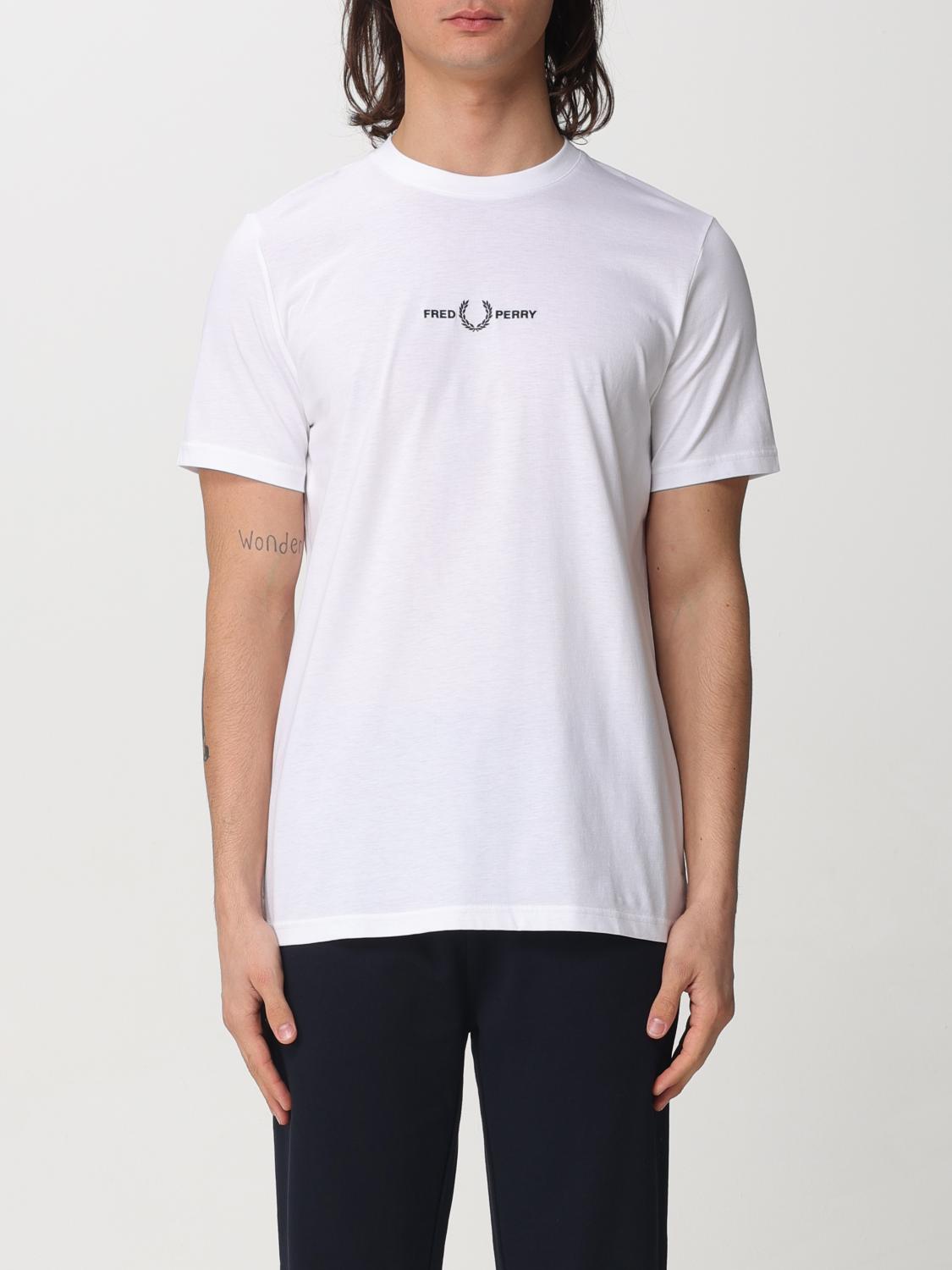 FRED PERRY T-SHIRT: T-shirt men Fred Perry, White - Img 1