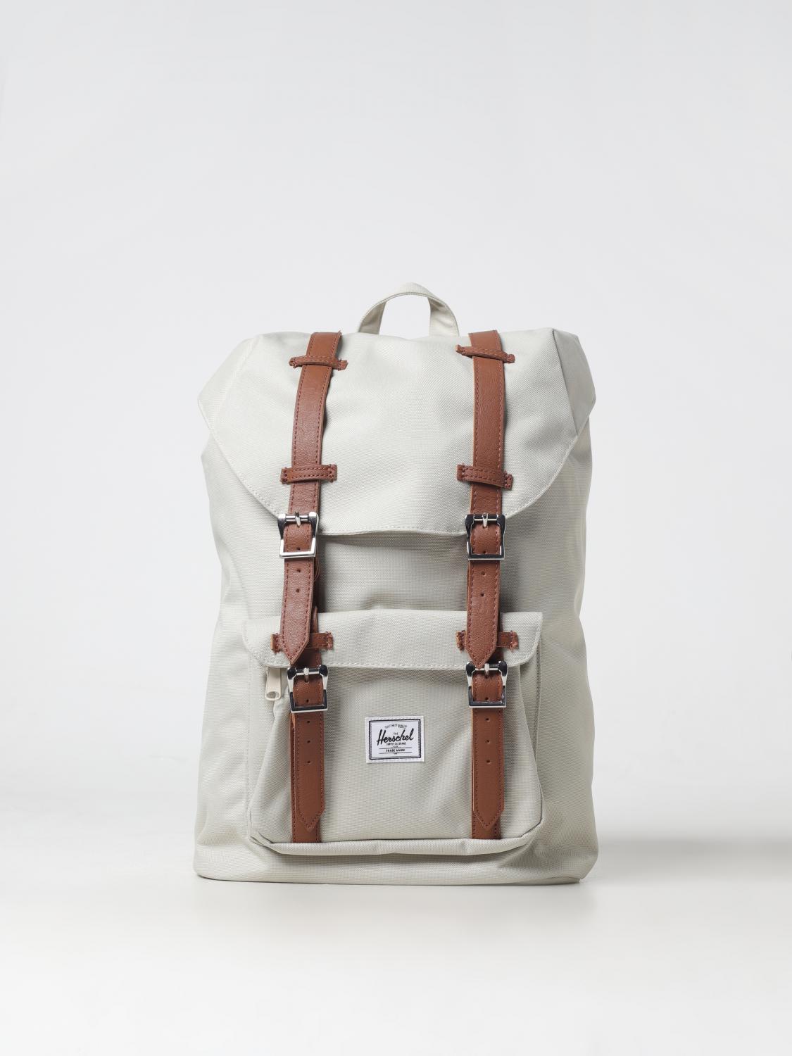 HERSCHEL SUPPLY CO. ZAINO: Zaino Little America Mid Herschel Supply Co. in nylon , Beige - Img 1