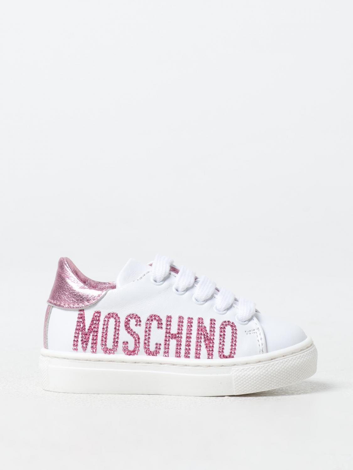 MOSCHINO BASKETS: Chaussures enfant Moschino, Blanc - Img 1