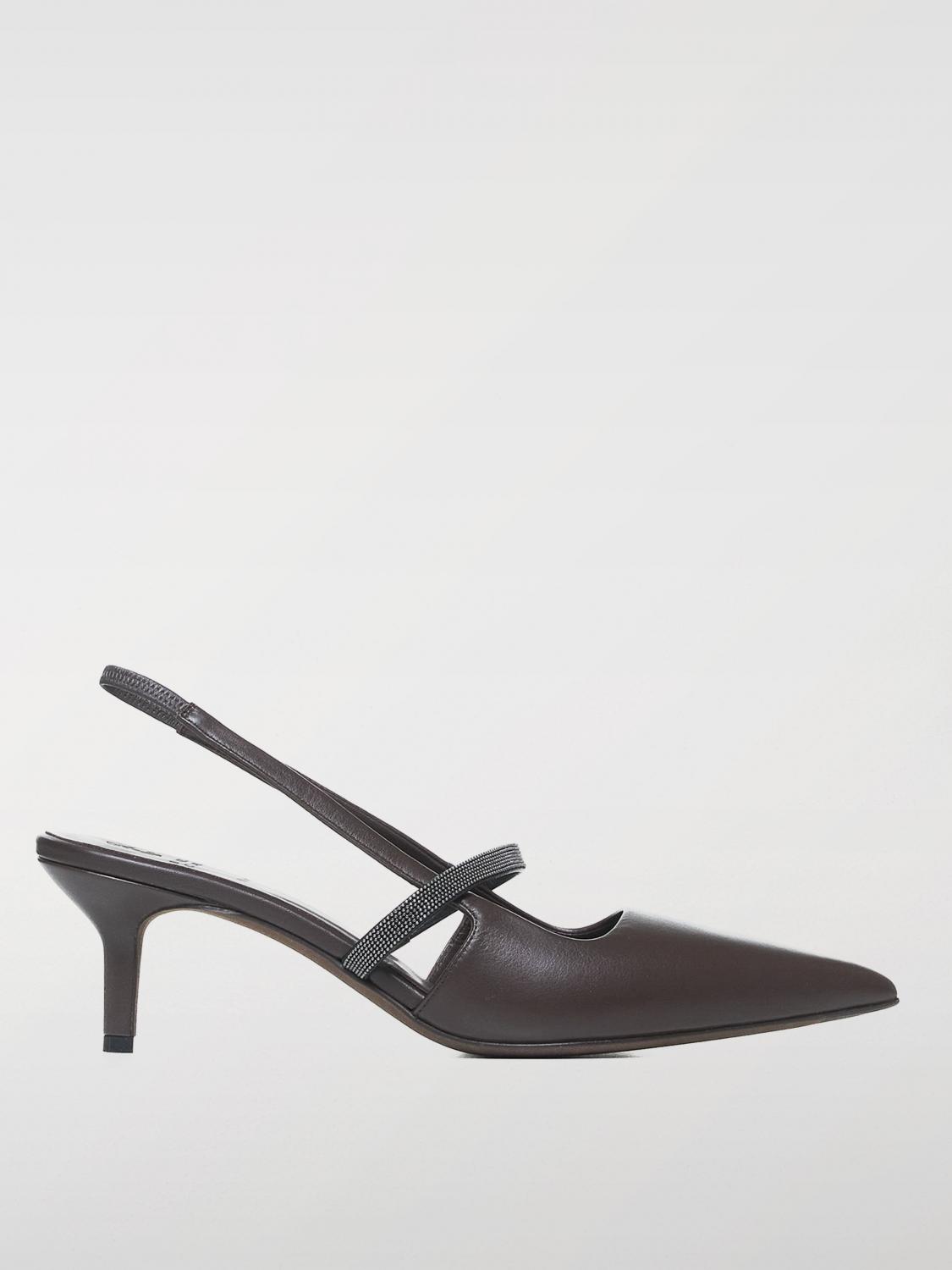 BRUNELLO CUCINELLI HIGH HEEL SHOES: Pumps woman Brunello Cucinelli, Brown - Img 1