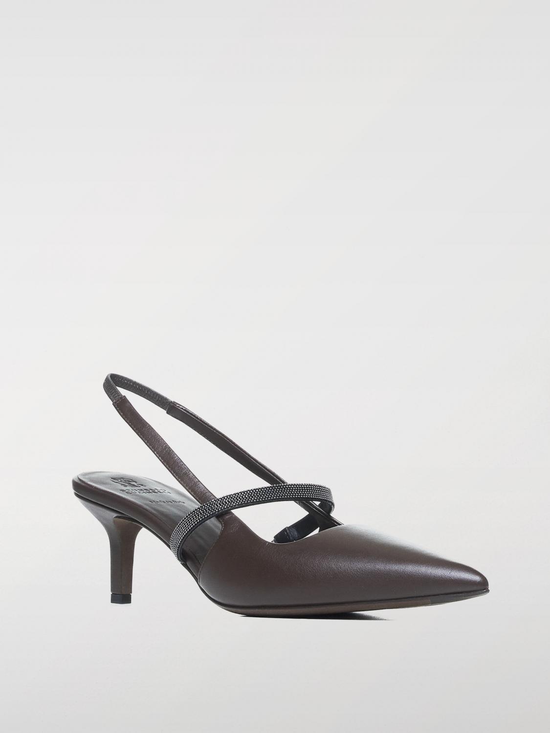 BRUNELLO CUCINELLI HIGH HEEL SHOES: Pumps woman Brunello Cucinelli, Brown - Img 2