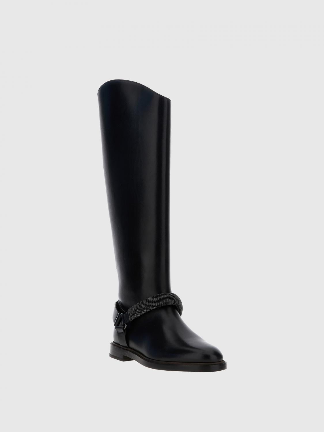 BRUNELLO CUCINELLI BOOTS: Boots woman Brunello Cucinelli, Black - Img 2