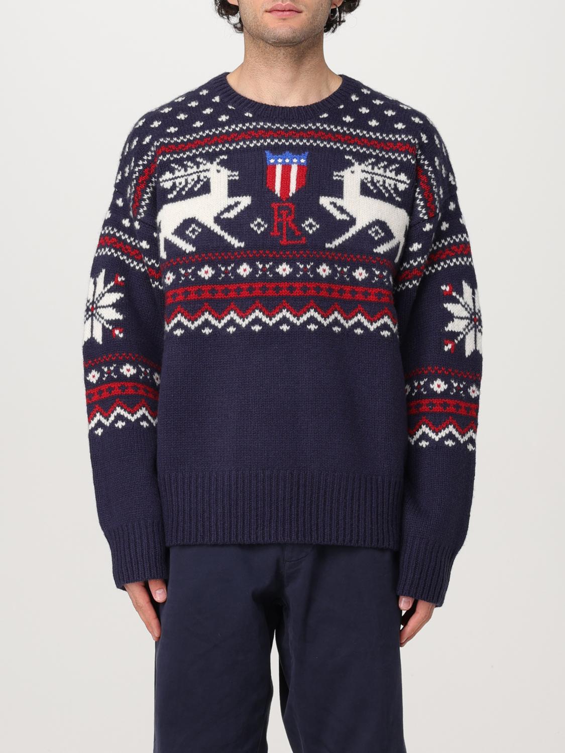 POLO RALPH LAUREN SWEATER: Sweater men Polo Ralph Lauren, Blue - Img 1