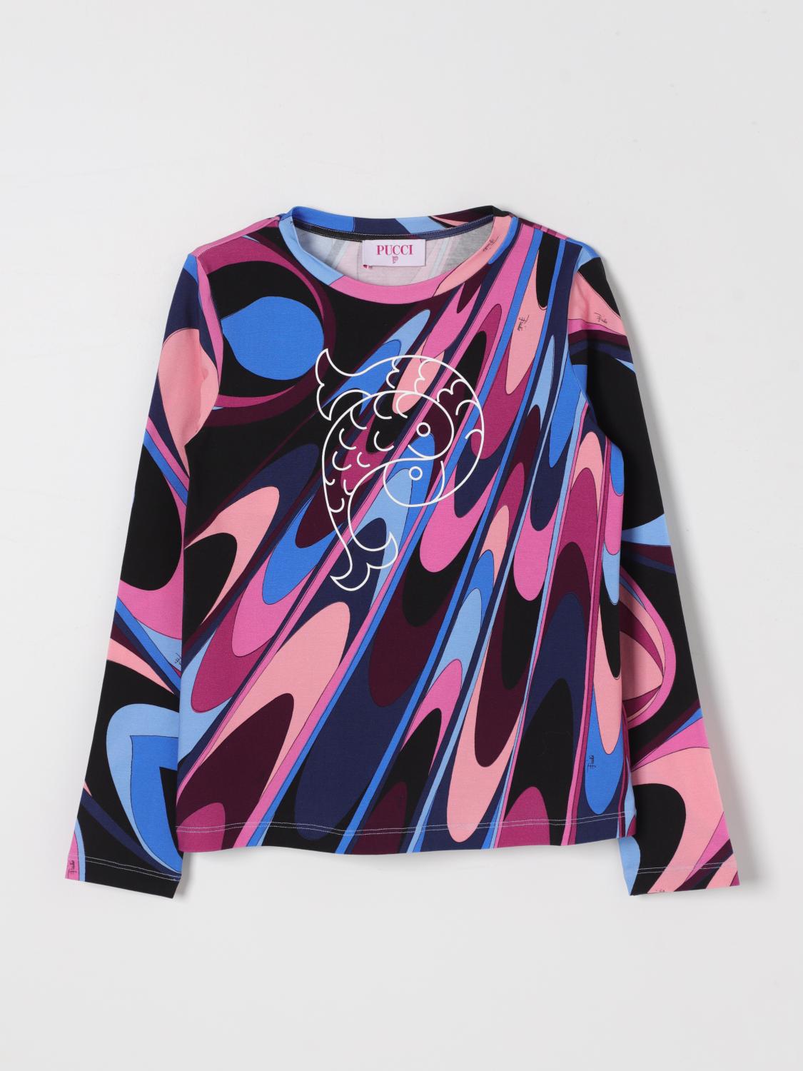 PUCCI T-SHIRT: T-shirt kids Pucci, Violet - Img 1