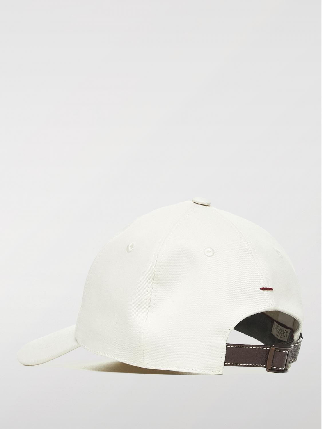 BRUNELLO CUCINELLI HAT: Hat men Brunello Cucinelli, White - Img 3