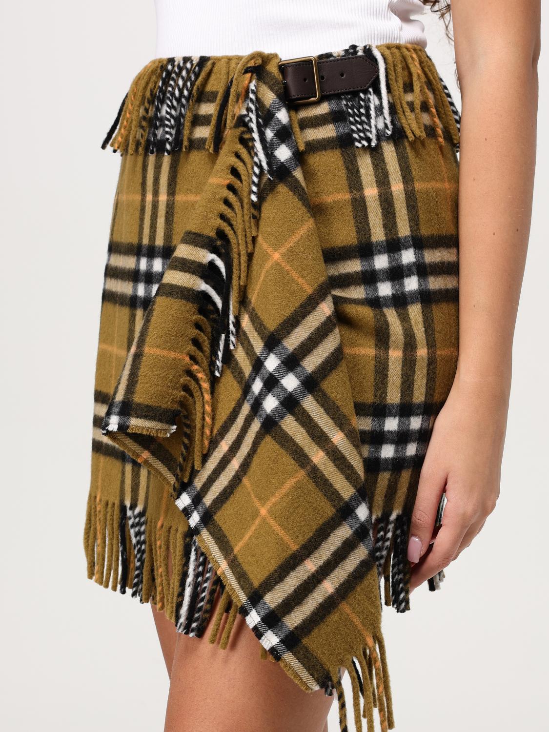 BURBERRY SKIRT: Skirt woman Burberry, Mustard - Img 4