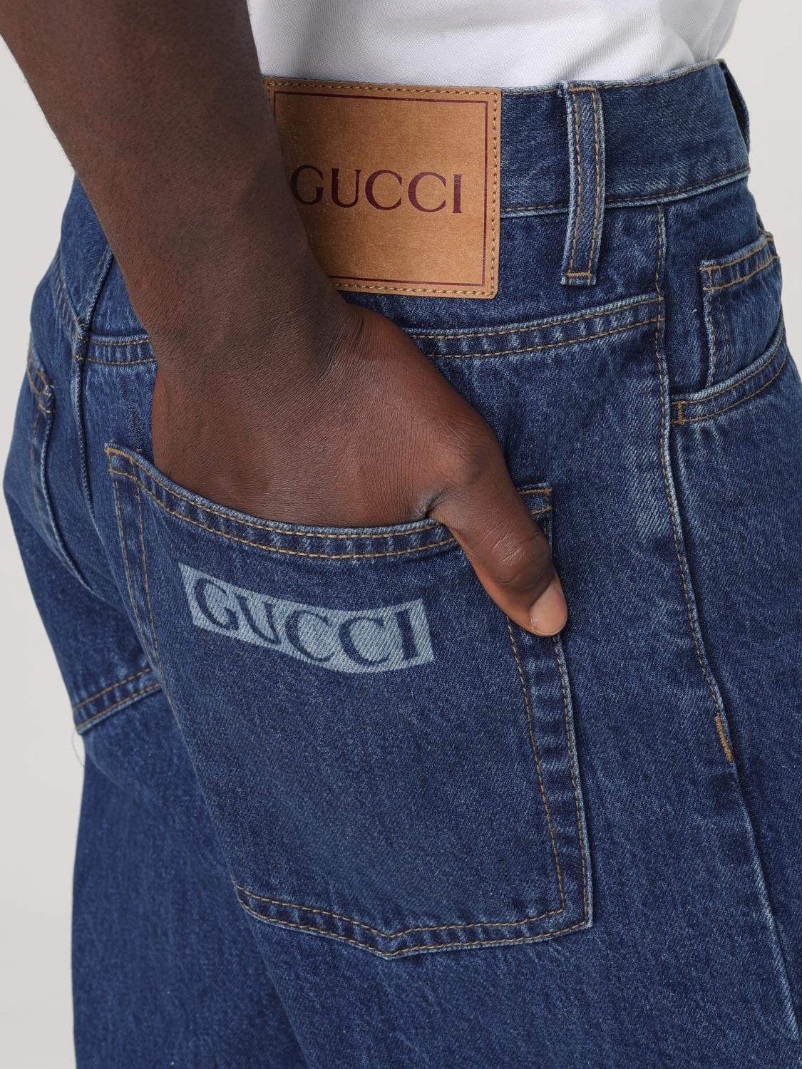 GUCCI JEANS: Jeans homme Gucci, Bleu - Img 5