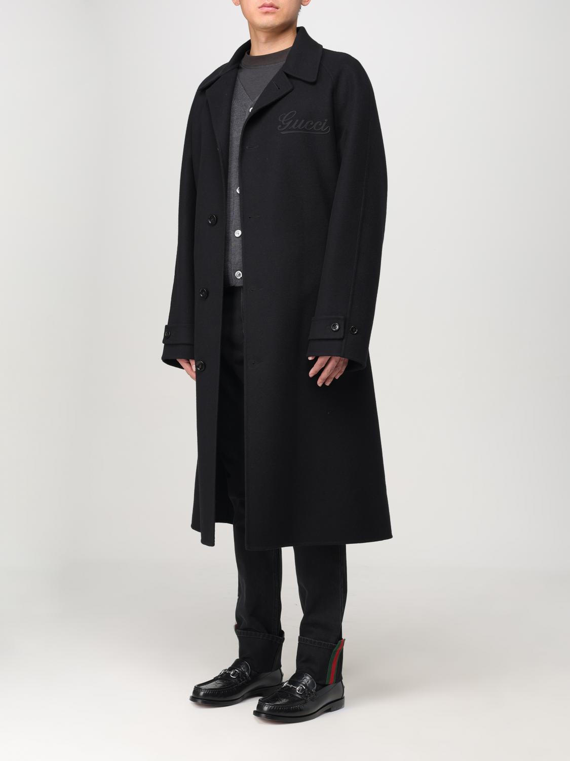 GUCCI COAT: Coat men Gucci, Black - Img 4