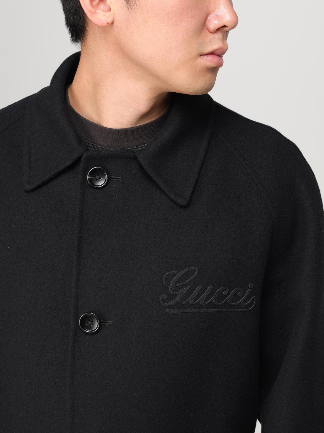 GUCCI COAT: Coat men Gucci, Black - Img 5