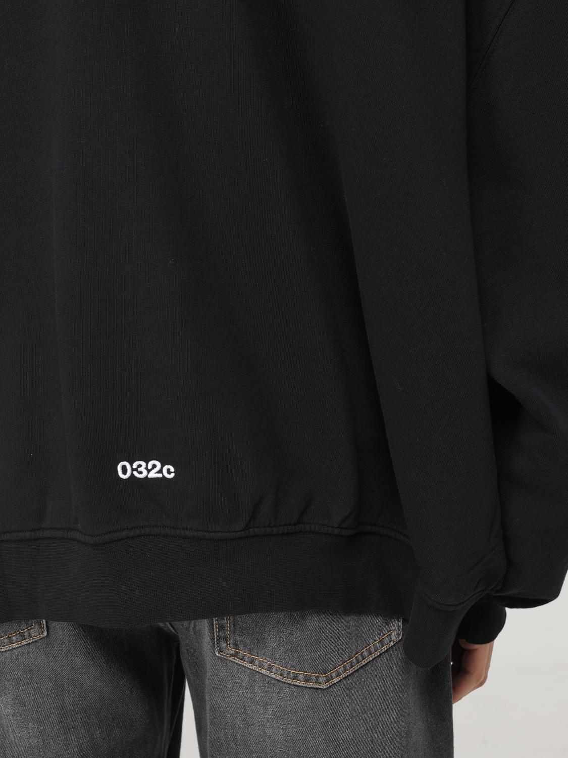 032C SWEATSHIRT: 032c men's sweatshirt, Black - Img 3