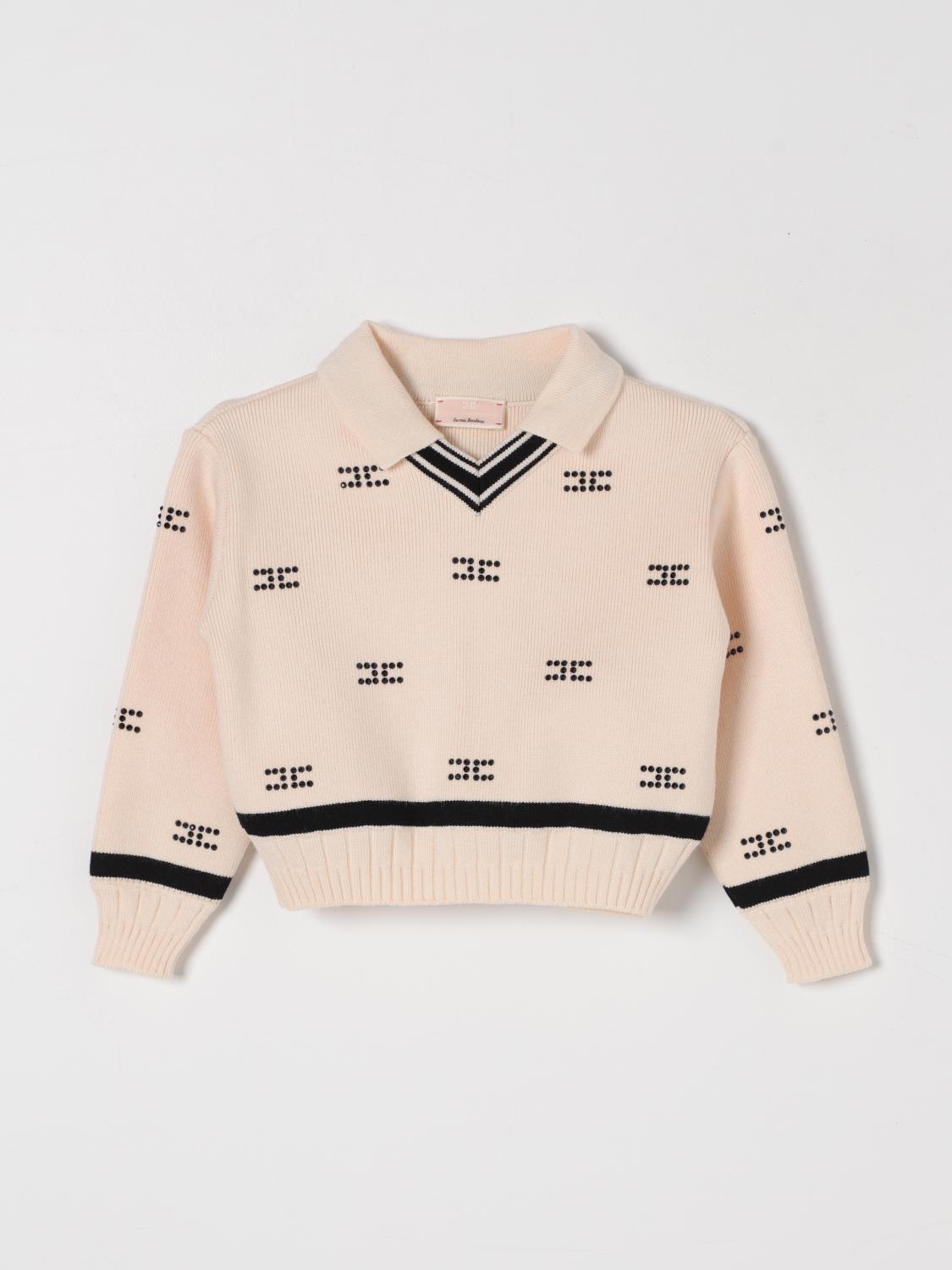 ELISABETTA FRANCHI LA MIA BAMBINA PULL: Pull enfant Elisabetta Franchi La Mia Bambina, Beurre - Img 1