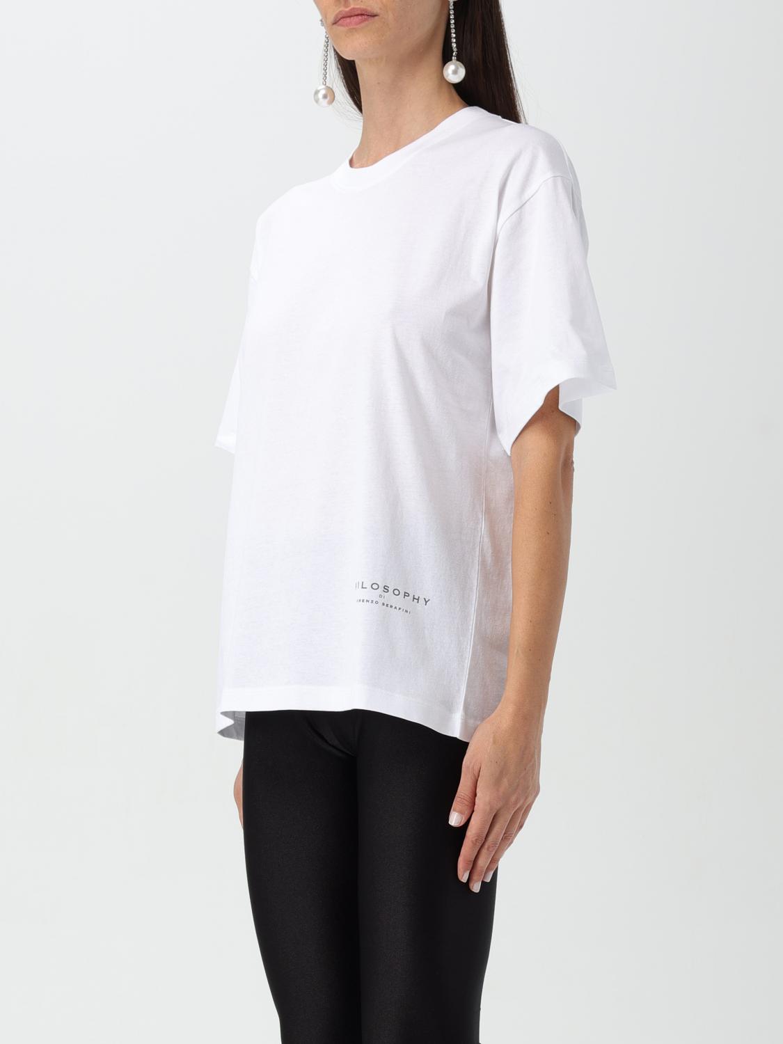 PHILOSOPHY DI LORENZO SERAFINI T-SHIRT: Philosophy Di Lorenzo Serafini women's top, White - Img 3