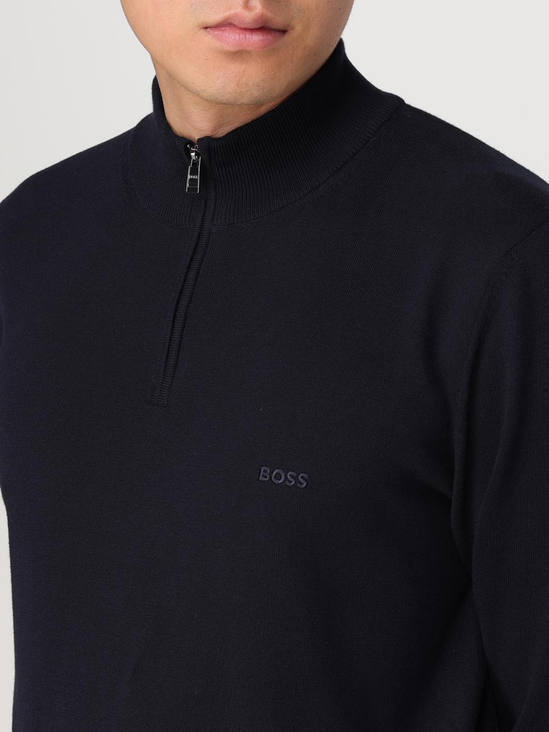 BOSS SWEATER: Sweater men Boss, Blue - Img 3