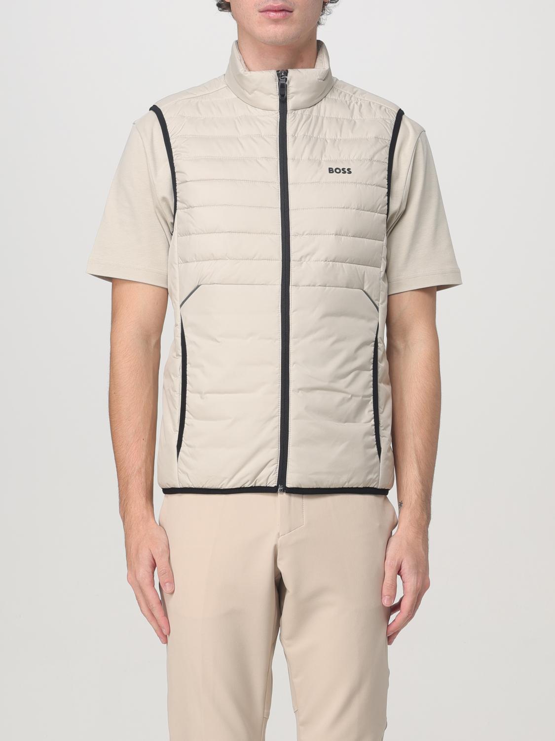 BOSS SUIT VEST: Jacket men Boss, Beige - Img 1