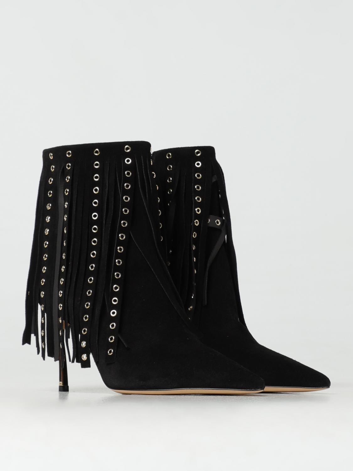 CASADEI FLAT ANKLE BOOTS: Flat ankle boots woman Casadei, Black - Img 2