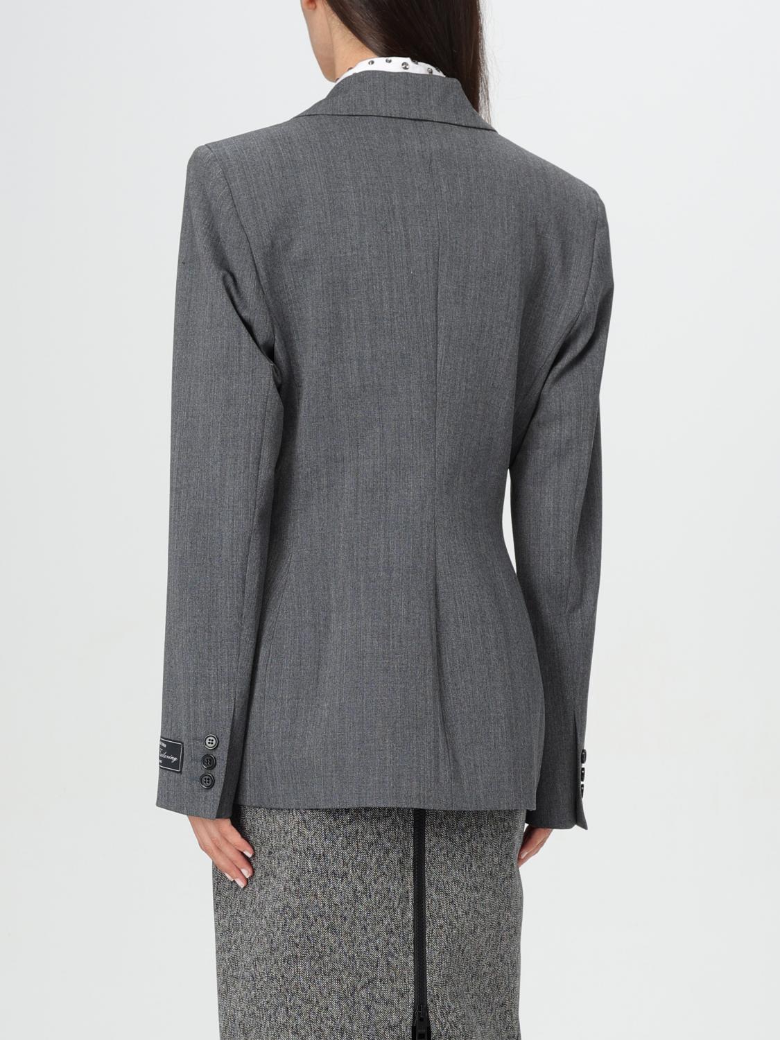 MSGM BLAZER: MSGM women's blazer, Grey - Img 3