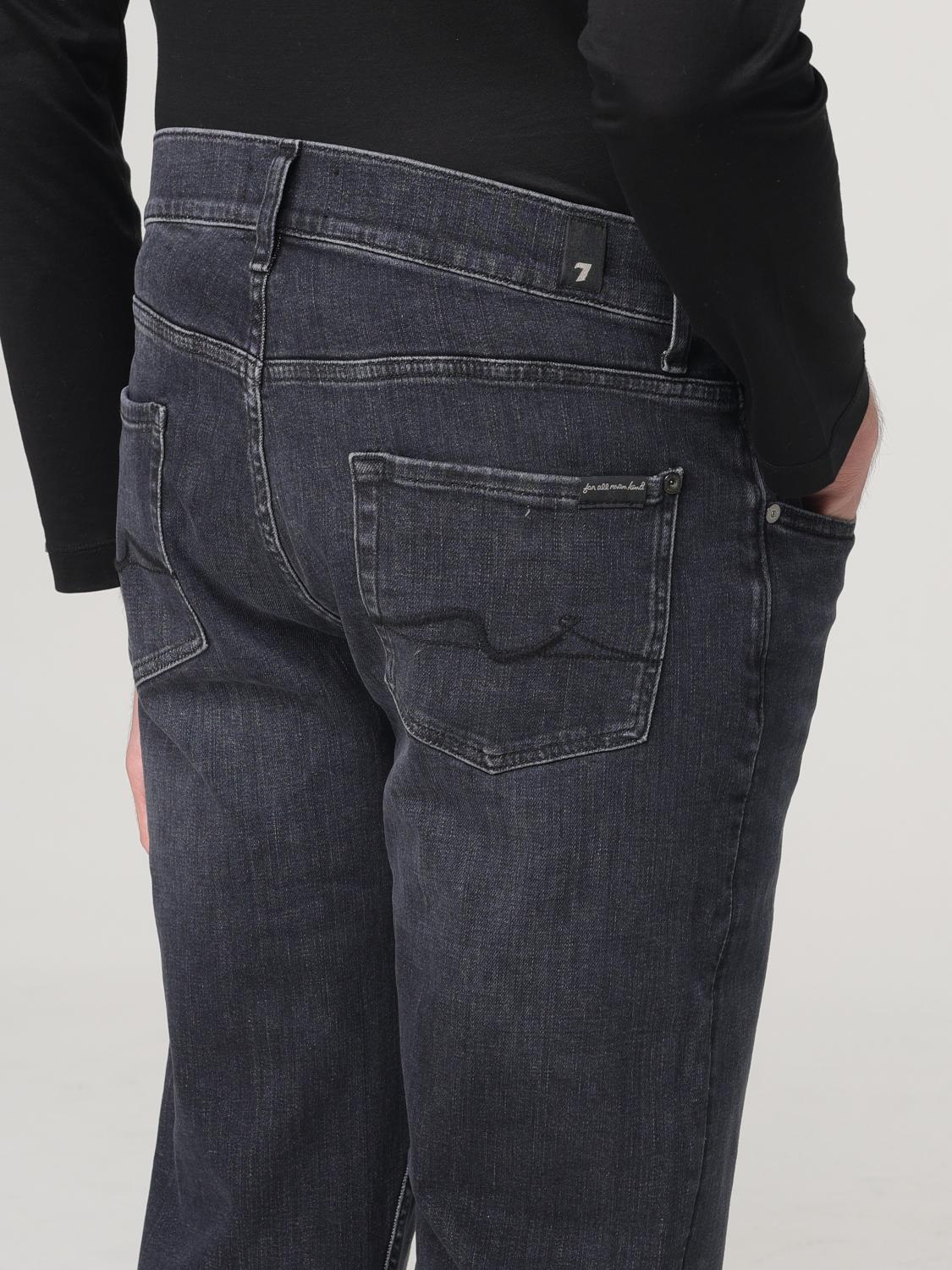 7 FOR ALL MANKIND JEANS: Jeans men 7 For All Mankind, Black - Img 3