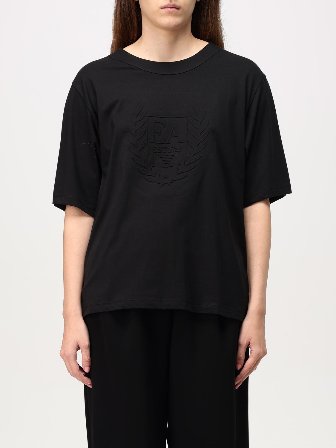 EMPORIO ARMANI T-SHIRT: T-shirt woman Emporio Armani, Black - Img 1