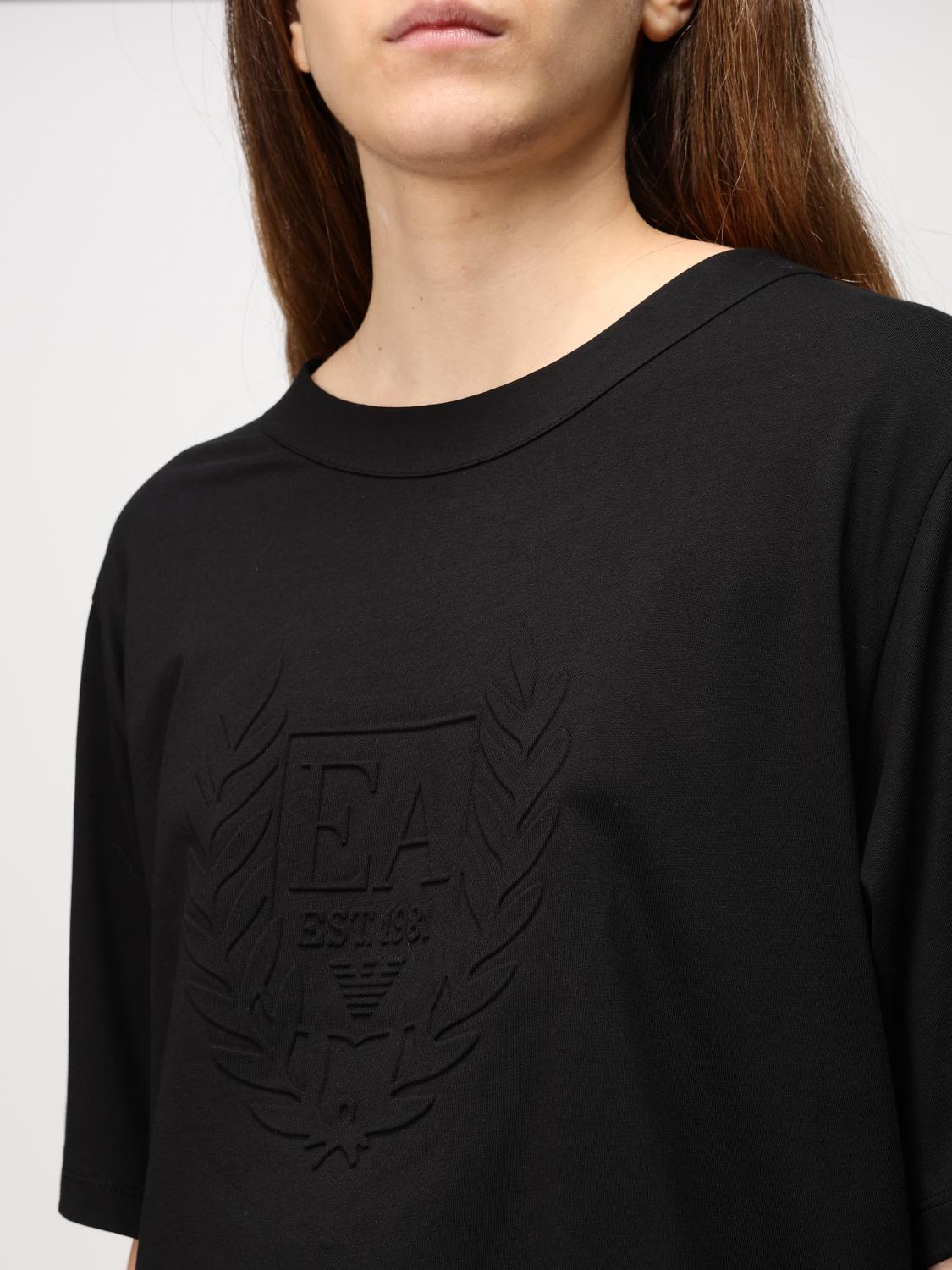 EMPORIO ARMANI T-SHIRT: T-shirt woman Emporio Armani, Black - Img 3