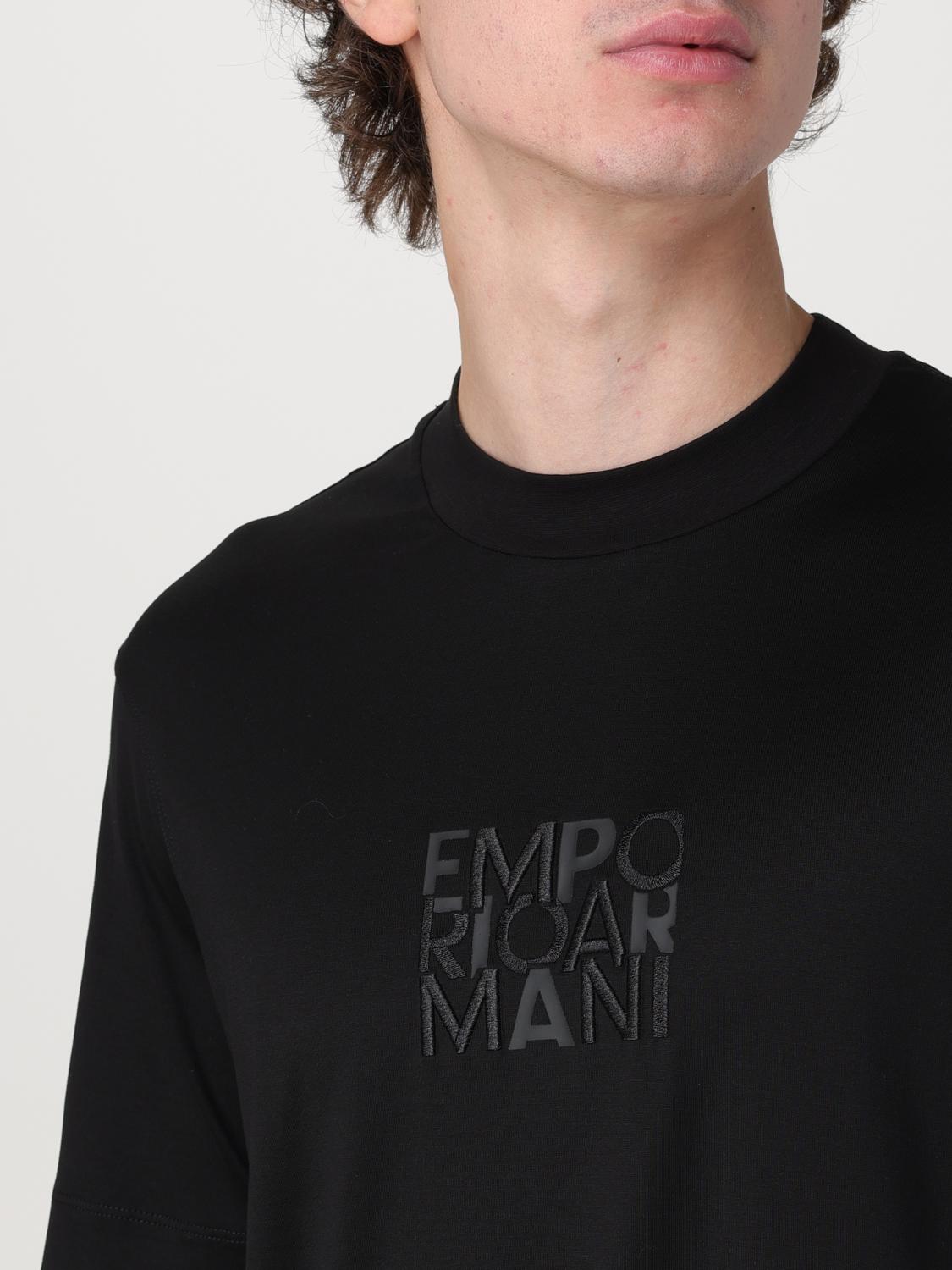 EMPORIO ARMANI T-SHIRT: T-shirt men Emporio Armani, Black - Img 3